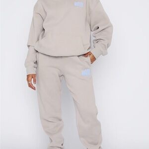 White Fox Boutique Gray Track Pants